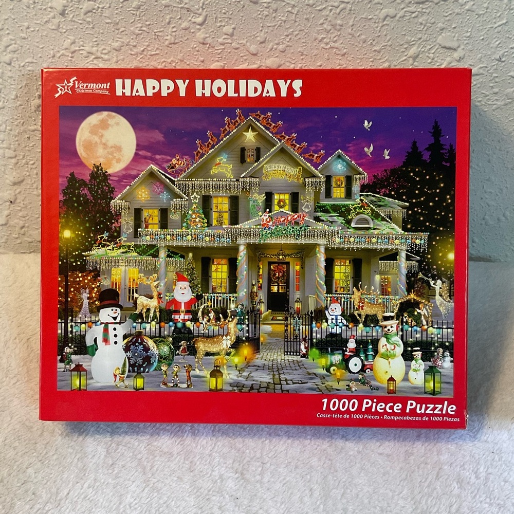 NIB Vermont Christmas Company Happy Holidays Puzzle